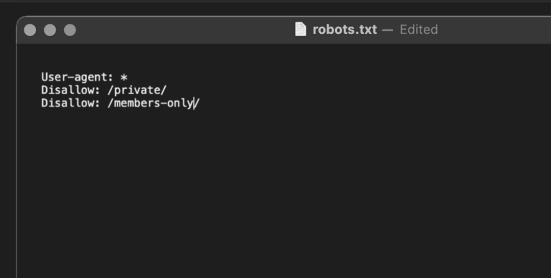 حجب صفحات الموقع من محركات البحث